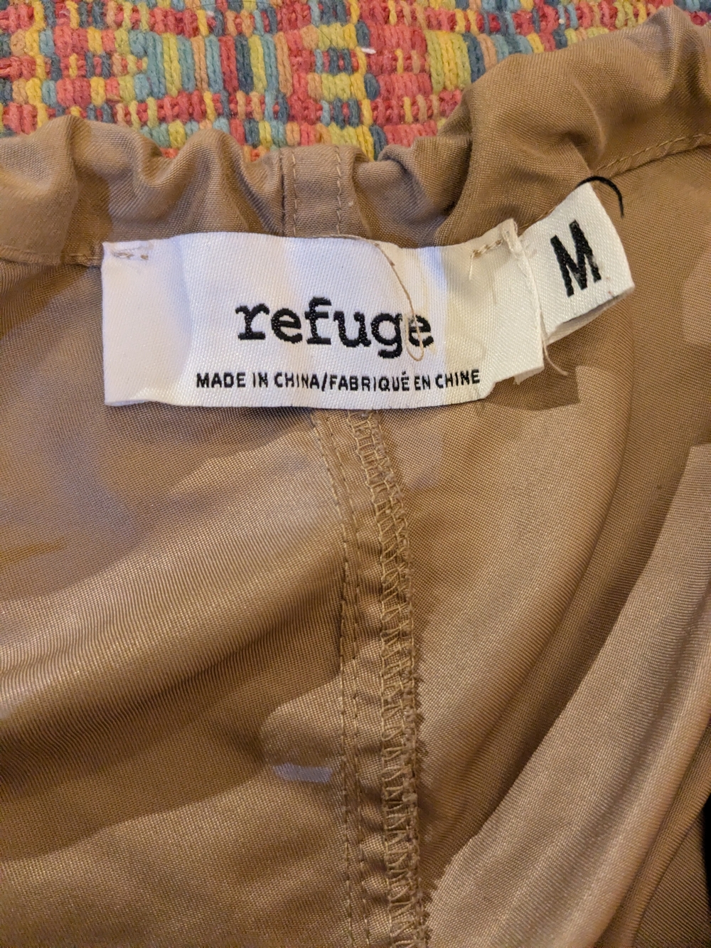 Refuge Tan Drawstring Utility Pants - Picture 3 of 3